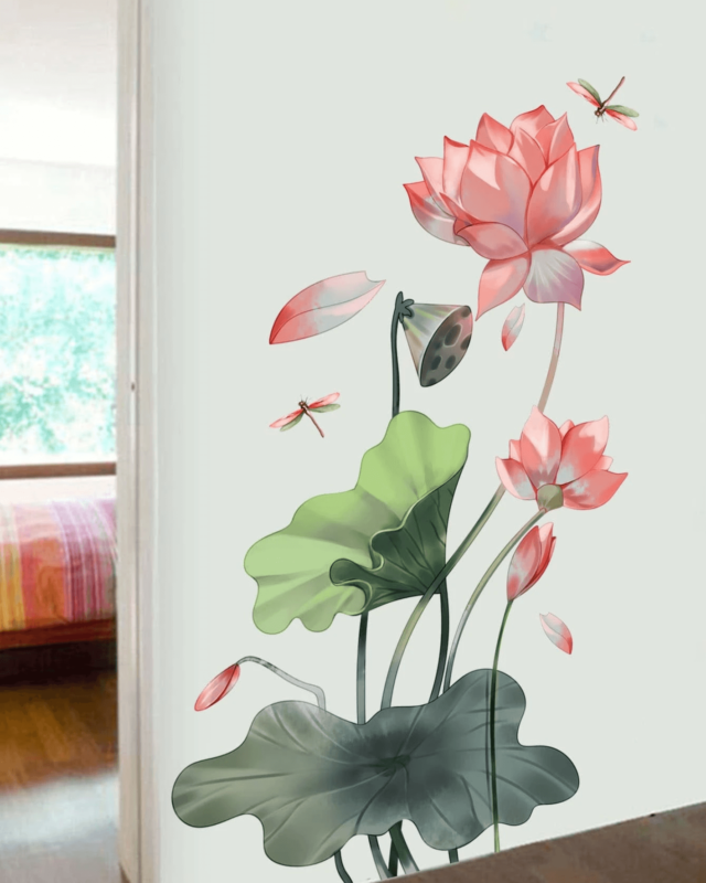 Lotus Dreamscape - Wall Decal-1