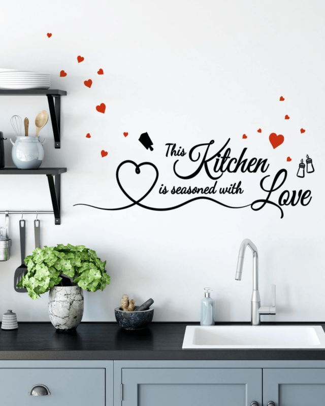 Seasoned with Love Kitchen Decal