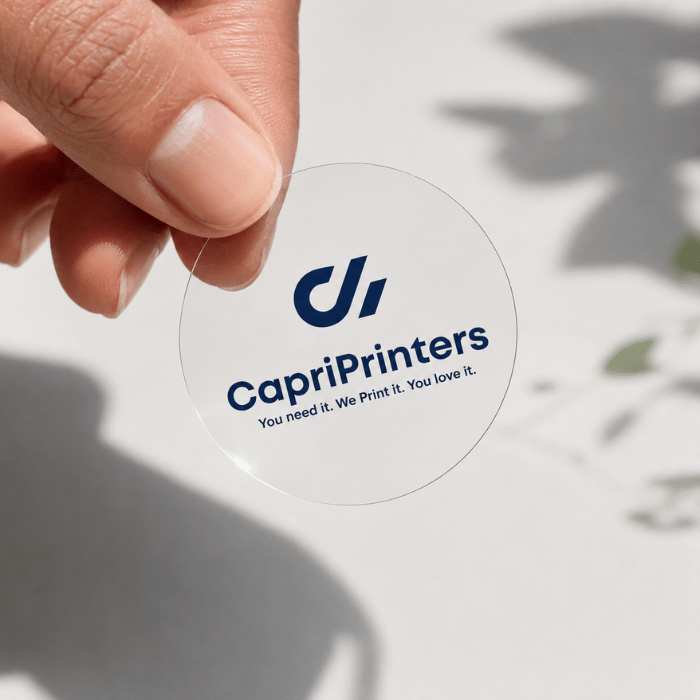Custom Clear Circle Stickers