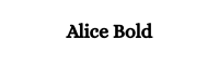 Alice Bold